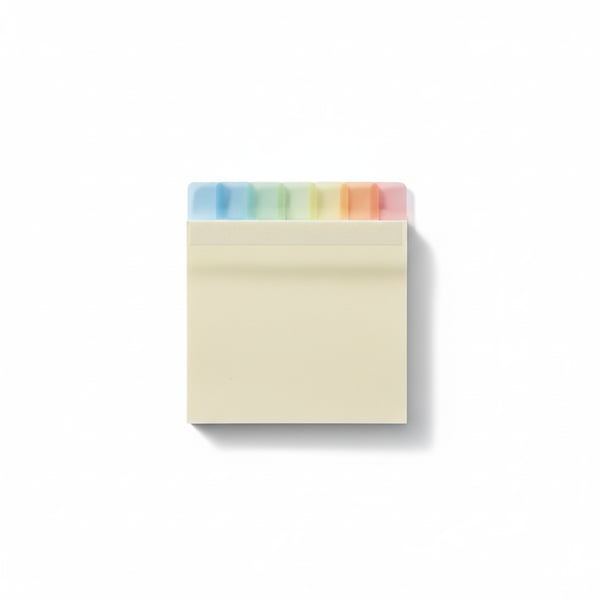Index Tab Sticky Notes with Repositionable Adhesive
