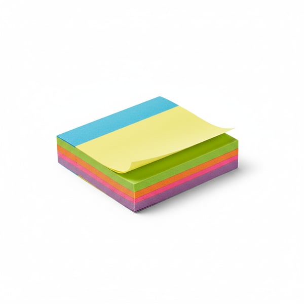 Mini Bright Colored Self-Stick Notes for Reminders