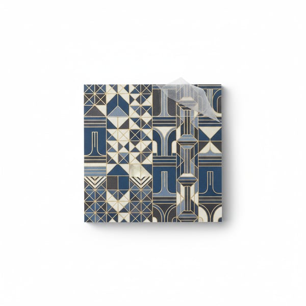 Elegant Geometric Patterned Self-Stick Memo Pads