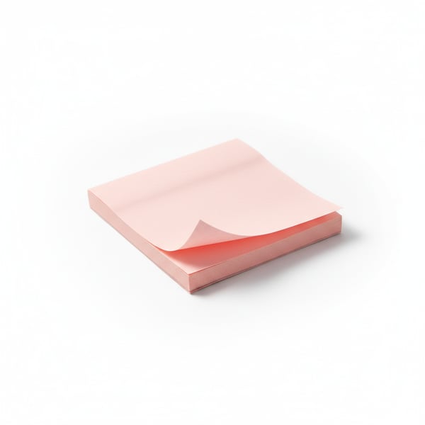 Aesthetic Pastel Pink Sticky Notes Square