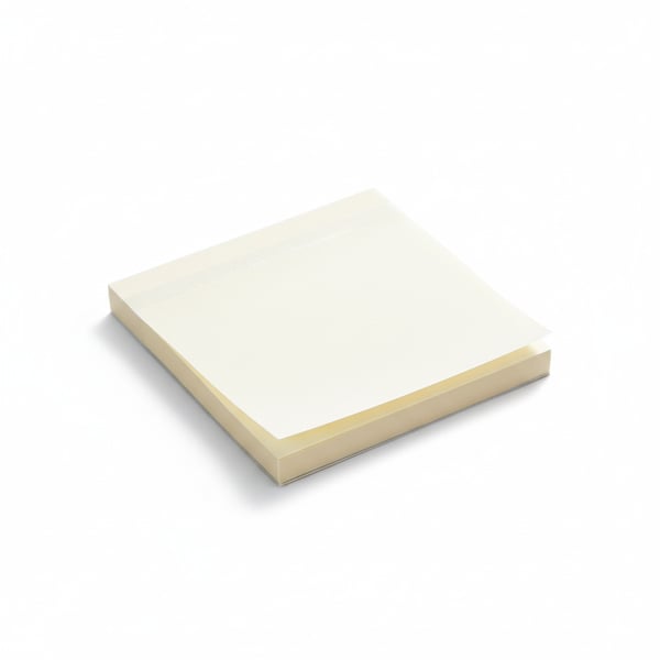 Minimalist Clear Sticky Notes for Document Annotation
