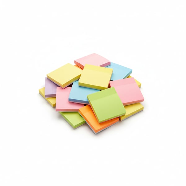 Bulk Pack Assorted Color Sticky Notes Standard Size