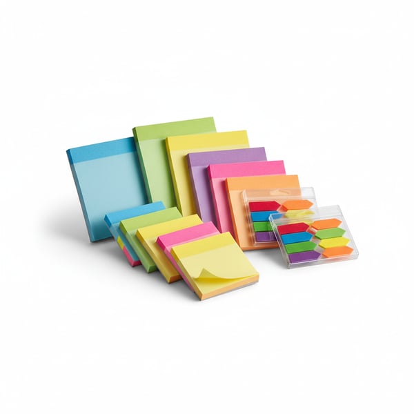 Assorted Sizes and Colors Sticky Note Value Set