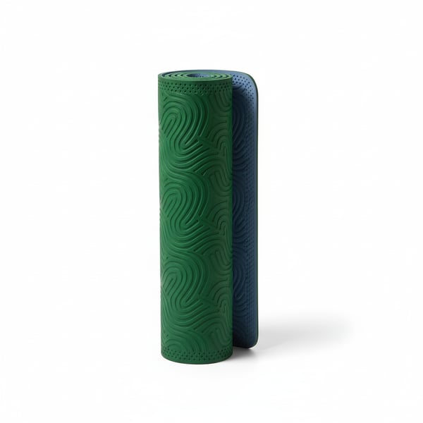 Two-Tone Reversible Yoga Mat with Textured Non-Slip Surface