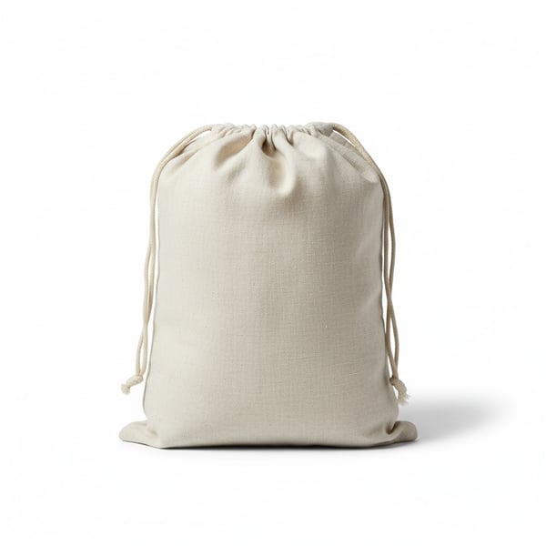 Soft Linen Yoga Mat Bag with Drawstring Closure