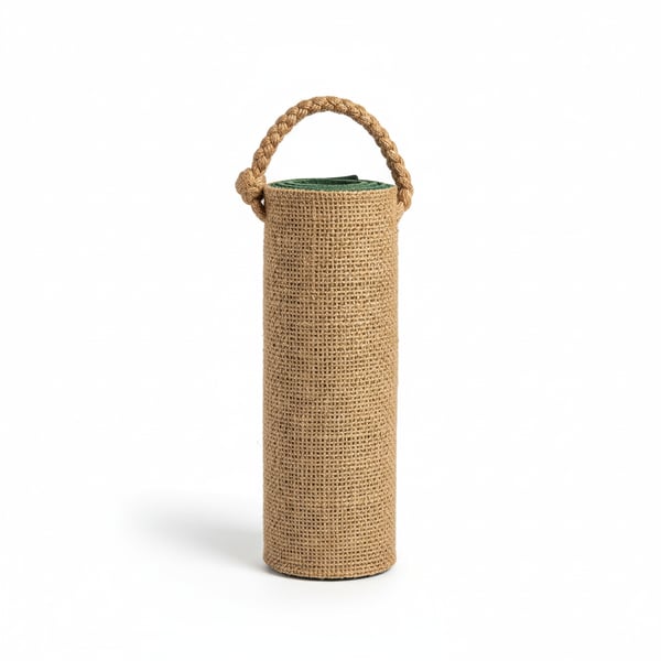 Portable Jute Eco-Friendly Yoga Mat for Outdoor Sessions