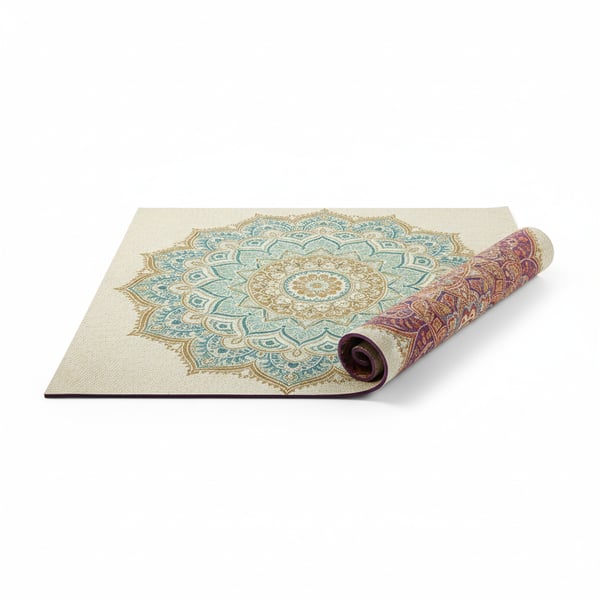 Reversible Mandala Design Yoga Mat for Aesthetic Appeal