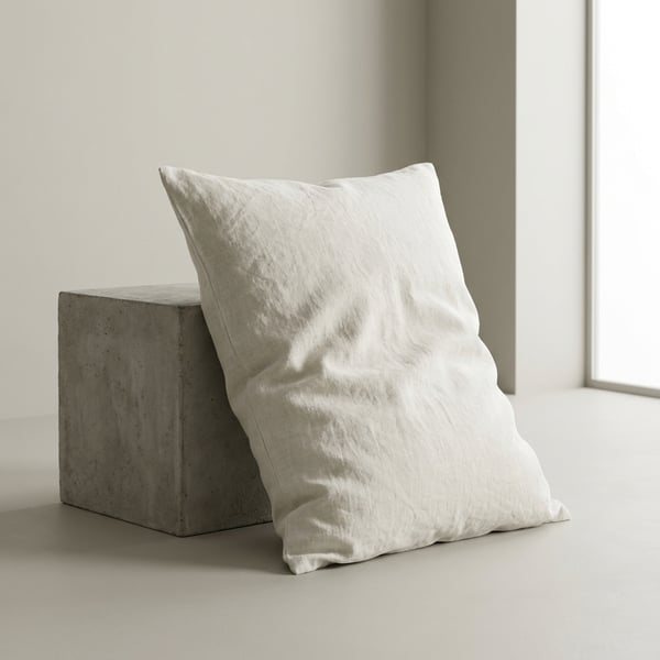 Minimal Linen Pillowcase