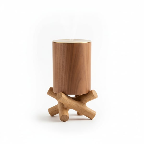 Premium Wood Scent Diffuser with Artistic Base