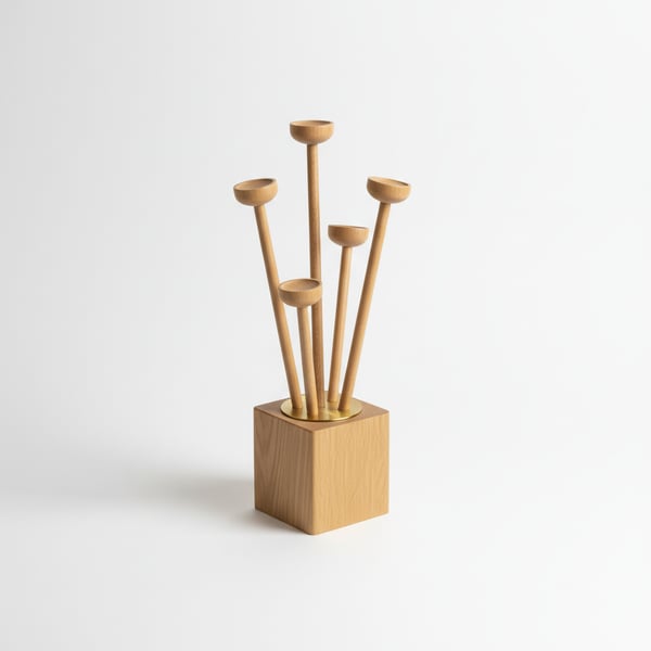Minimalist Wood Fragrance Diffuser Home Sculpture