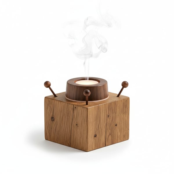 Rustic Wood Scent Diffuser and Decor Accent