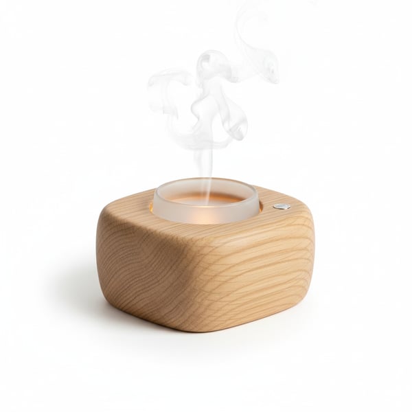 Zen-Inspired Wooden Aroma Diffuser and Decor