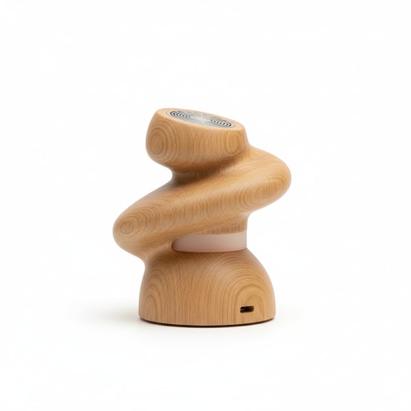 Sculptural Wooden Electronic Aroma Display