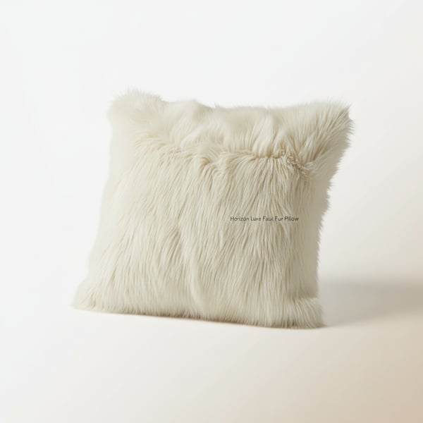 Horizon Luxe Faux Fur Pillow