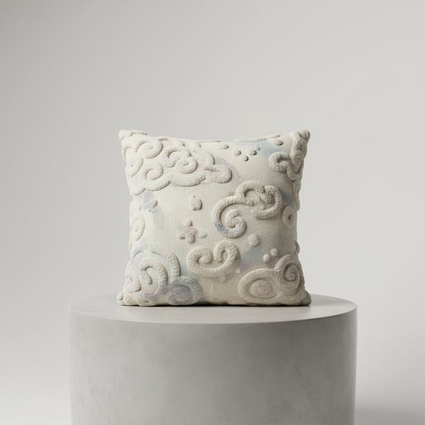 Dreamscape Tufted Throw Pillow