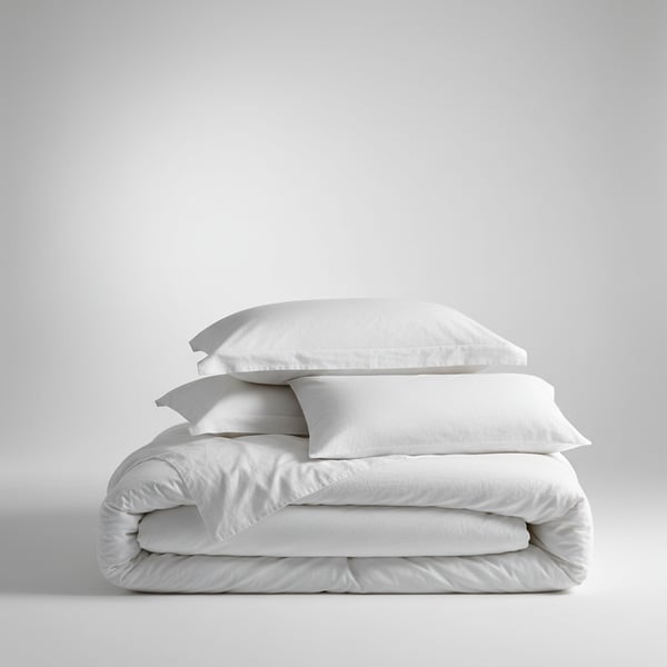Lumina Crisp Percale Duvet Set