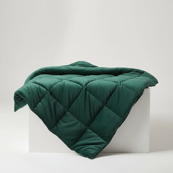 Opulent Velvet Quilted Coverlet