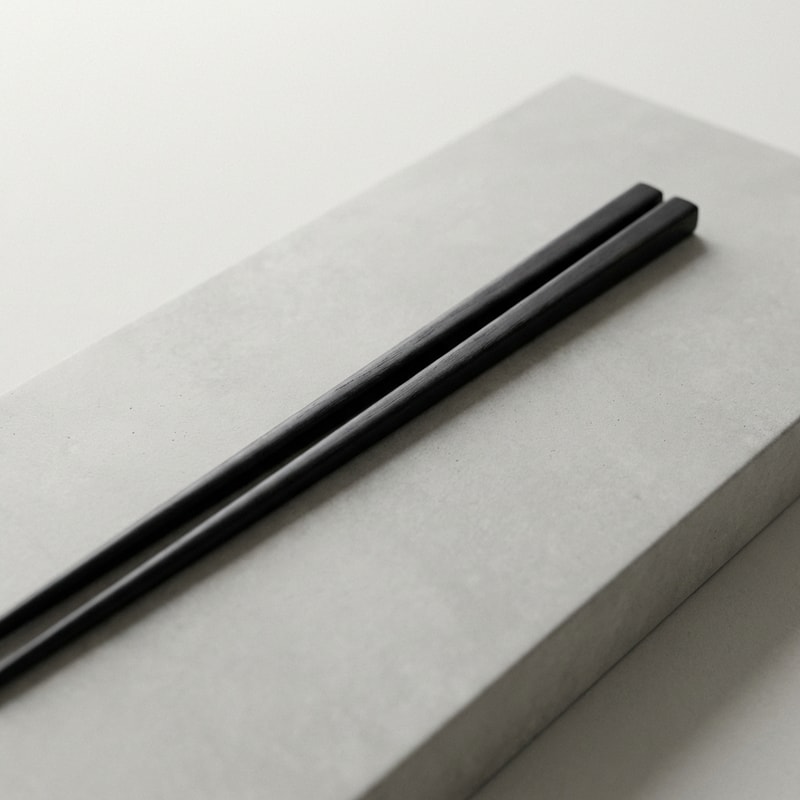 Minimal Black Chopsticks