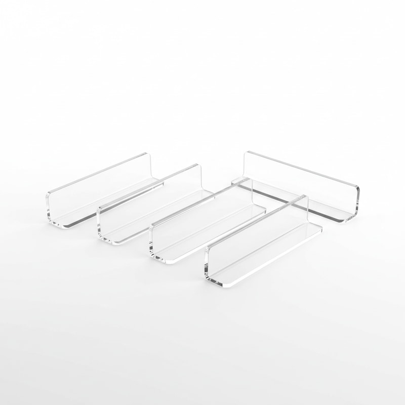 Transparent Acrylic Mahjong Racks Modern Design Set of Four