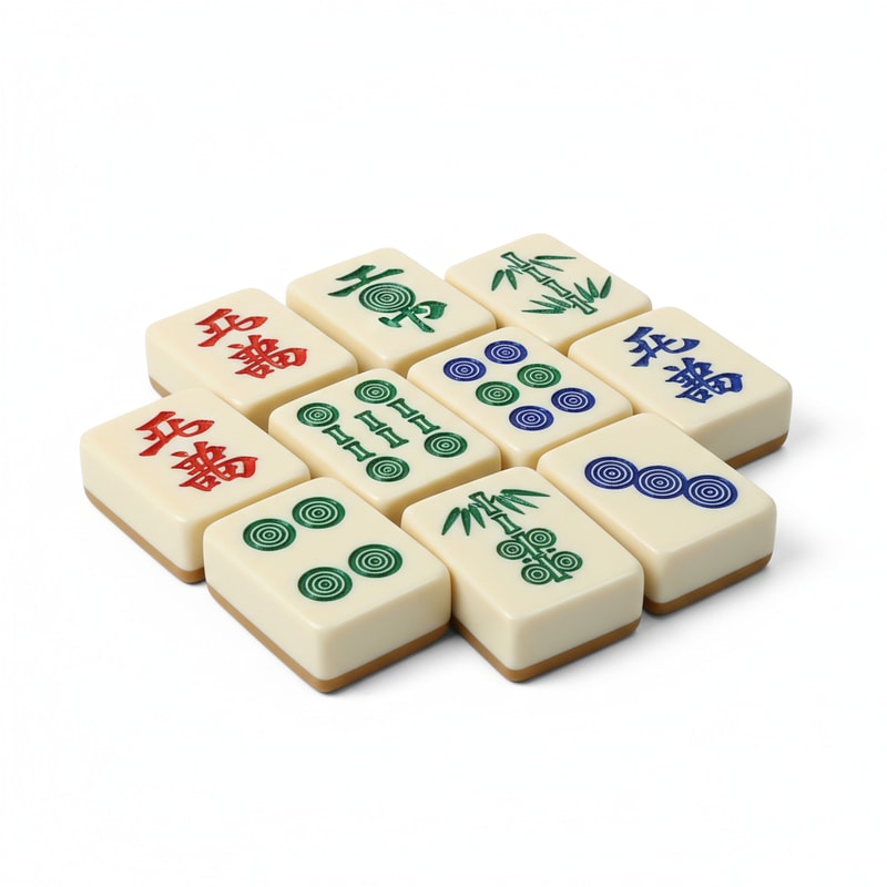Extra Large Mahjong Tile Set Easy Grip Bright Engravings