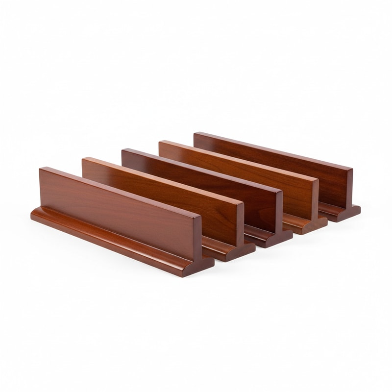 Wooden Mahjong Racks Elegant Cherry Finish Standard Length
