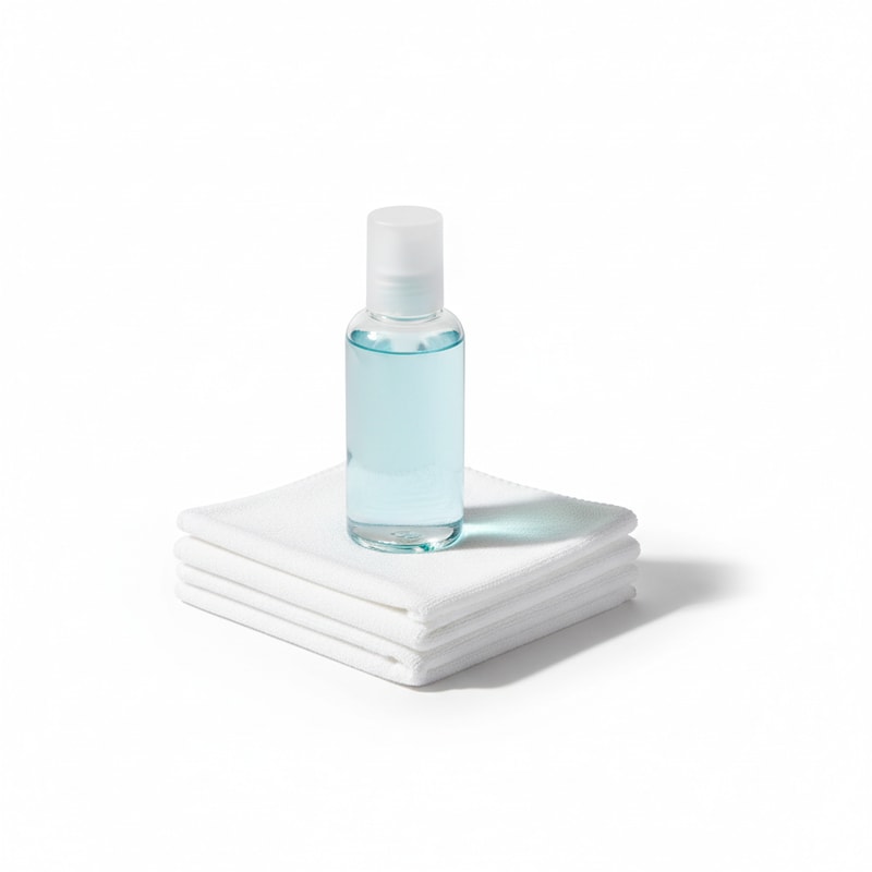 Mahjong Tile Cleaning Kit Gentle Solution and Soft Cloths