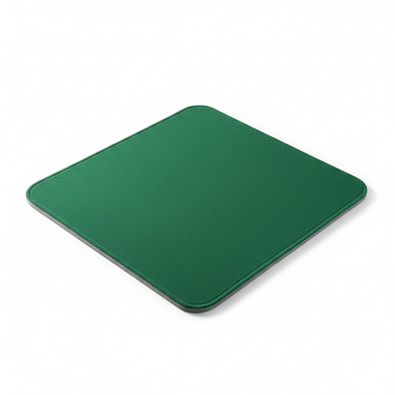 Compact Mahjong Tabletop Mat Anti-Slip Felt Surface Green