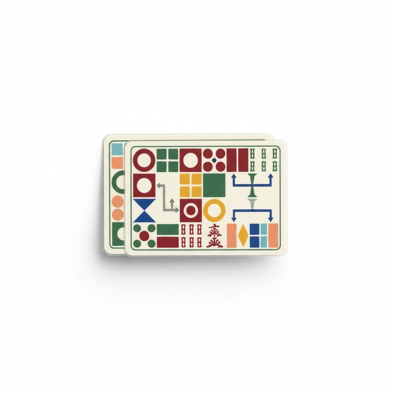 Mahjong Rules Reference Card Quick Guide for Game Play