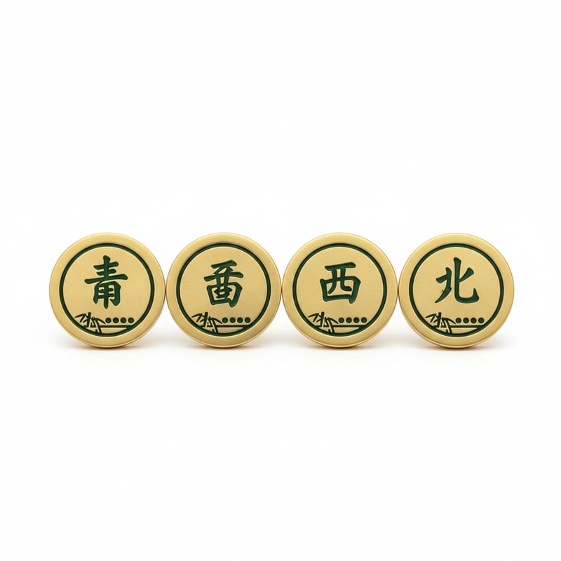 Mahjong Card Guards Decorative Metal Pieces Protect Your Hand
