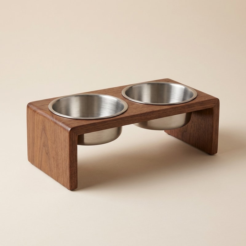 Double Pet Feeding Bowl