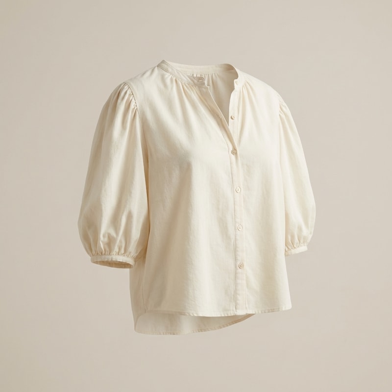 Puff Sleeve Casual Blouse