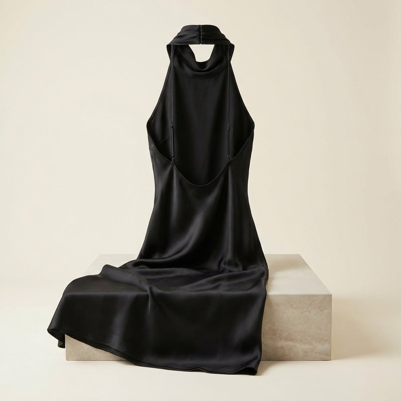 Backless Halter Dress