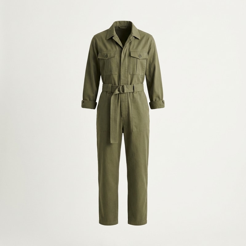 Belted Utility Jumpsuit