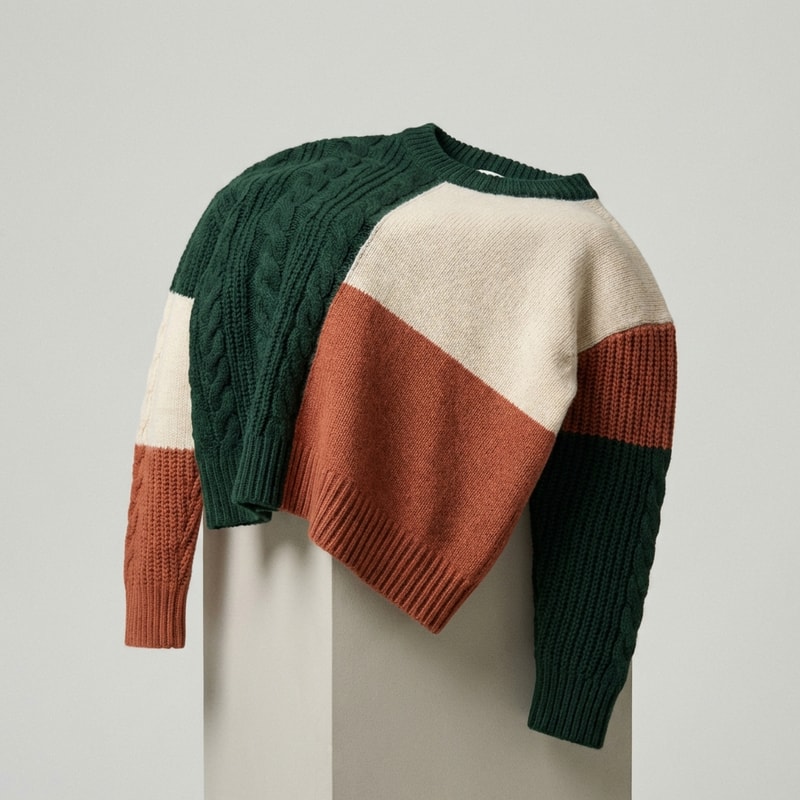 Color Block Knit Sweater