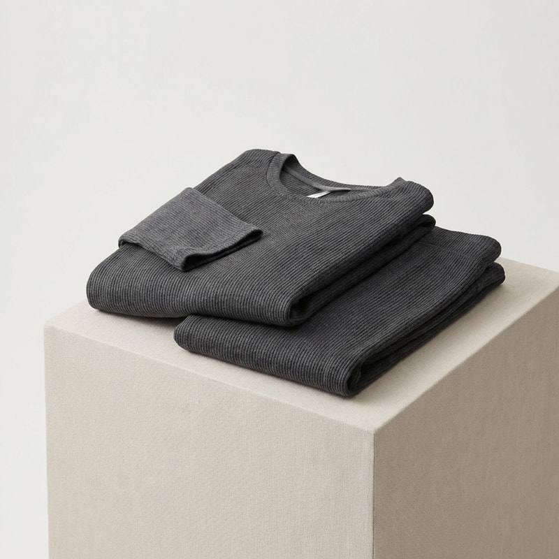 Stretchy Ribbed Lounge Set