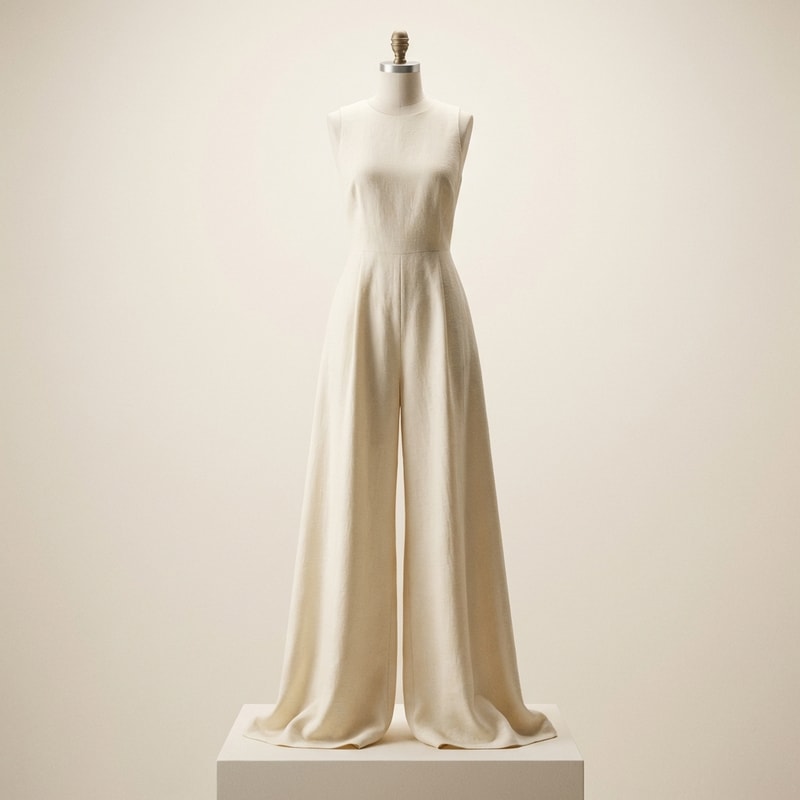 Sleeveless Wide Leg Jumpsuit