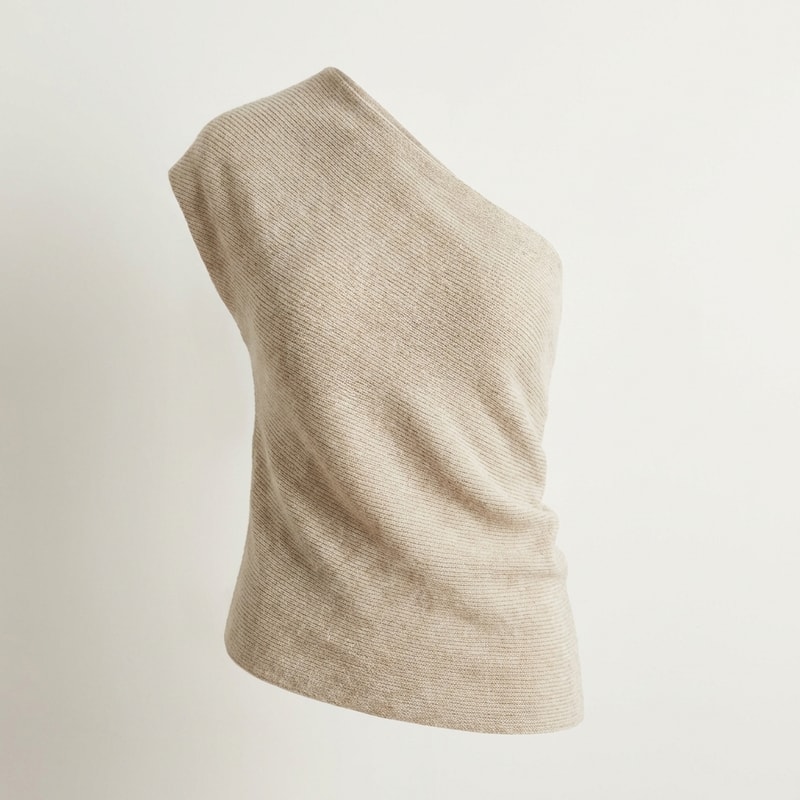 One-Shoulder Knit Top