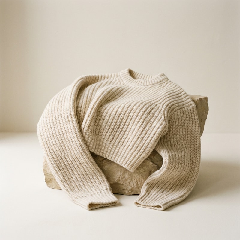 Cropped Knit Sweater