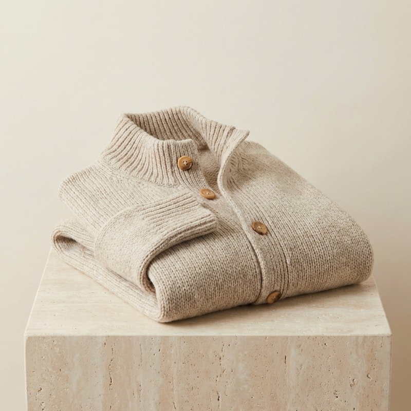 Button-Down Knit Cardigan