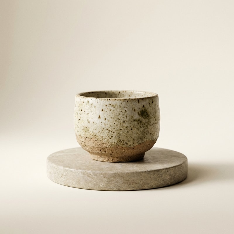 Textured Ceramic Tea Cup