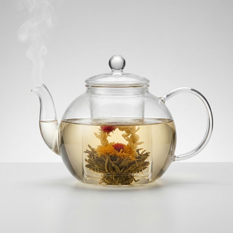 Heat-Resistant Glass Teapot