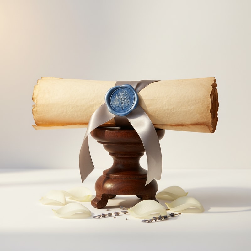 Elegant Gratitude Scroll