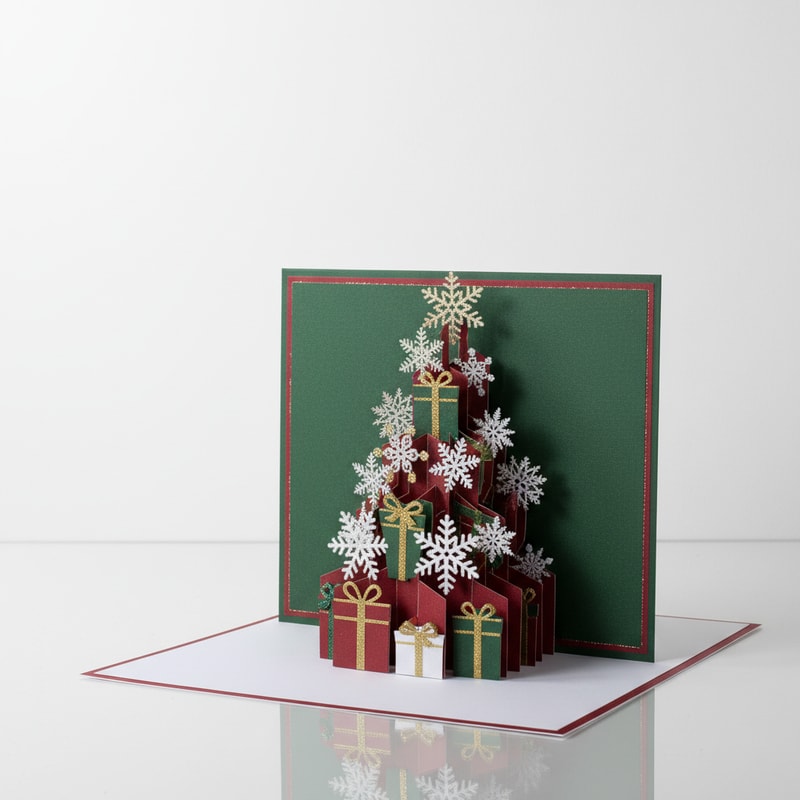 Festive Cascade Card