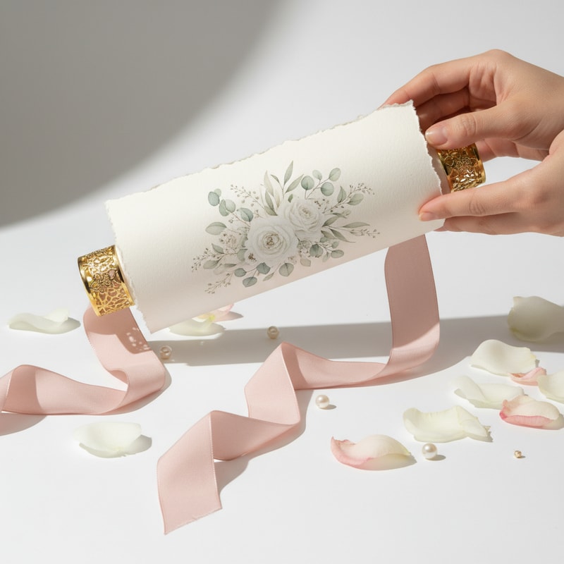 Bridal Bloom Scroll