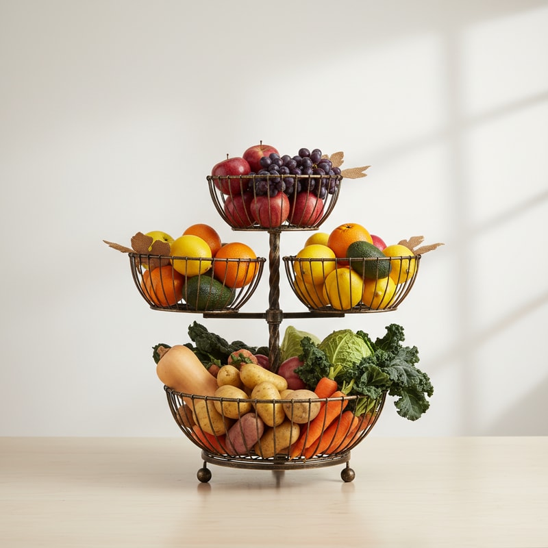 Harvest Produce Basket Tiered