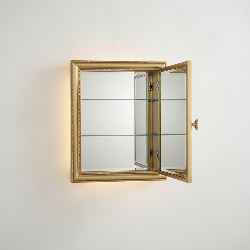 Gilded Mirror Medicine Cabinet