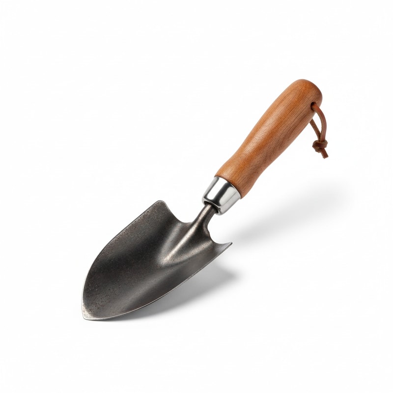 Rust-Resistant Hand Shovel with Durable Wooden Handle