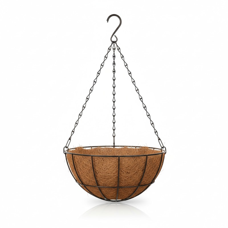 Hanging Coconut Coir Liner Basket for Outdoor Flowers
