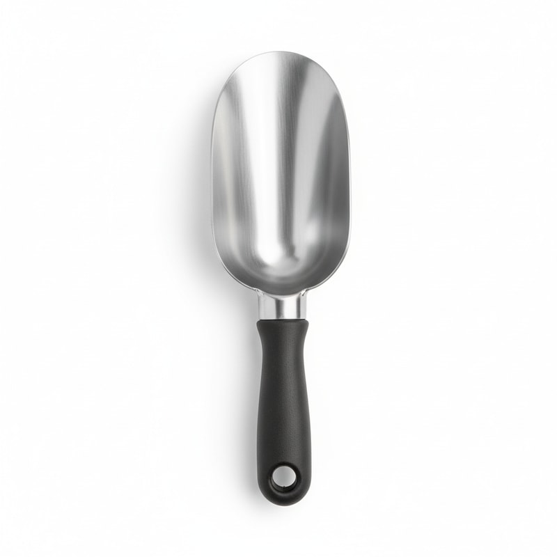 Metal Soil Scoop with Ergonomic Handle for Potting Mix