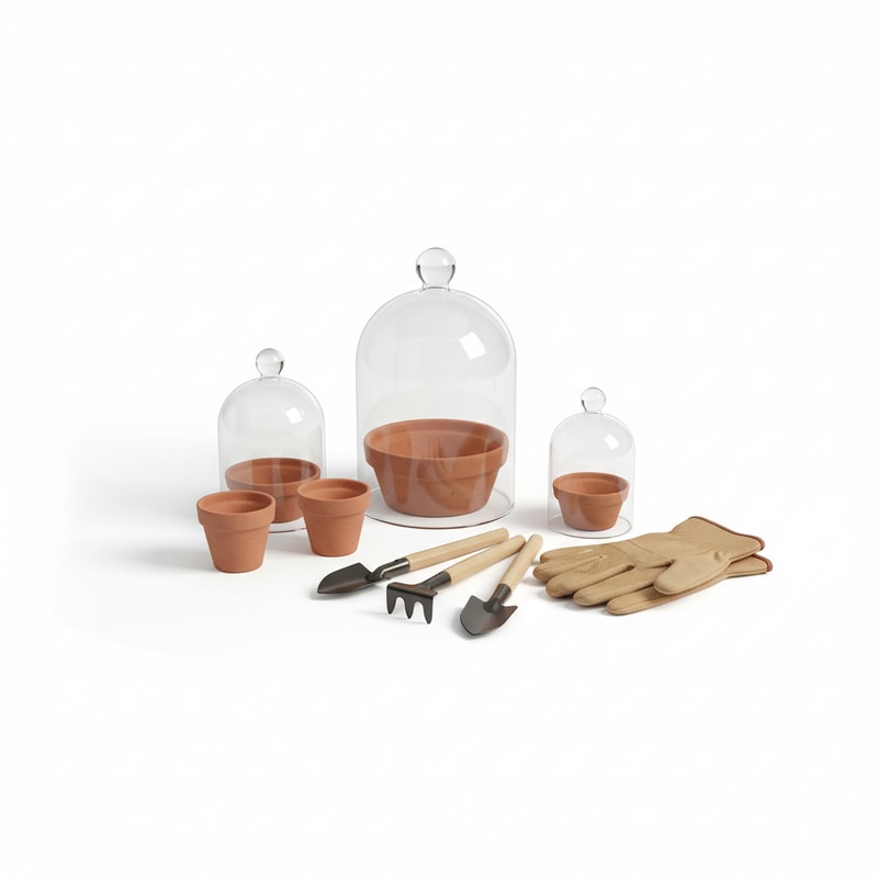 Set of Small Propagation Domes for Seedling Humidity